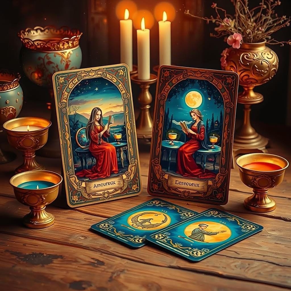Tirage sentimental Tarot et Oracle 7 2